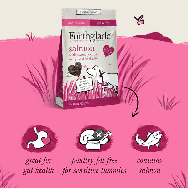 Forthglade Salmon Grain Free Cold Pressed Natural Dry Dog Food