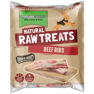 Natures Menu Frozen Raw Chews - Beef Ribs 2pc
