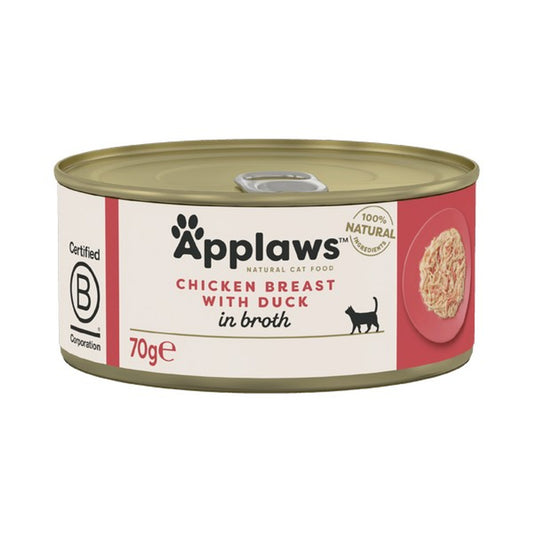 Applaws Chicken with Duck in Broth 70g Tin