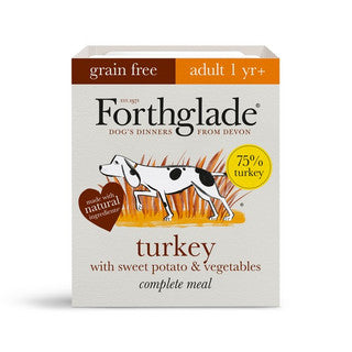 Forthglade Turkey With Sweet Potato & Veg natural wet dog food (395g)