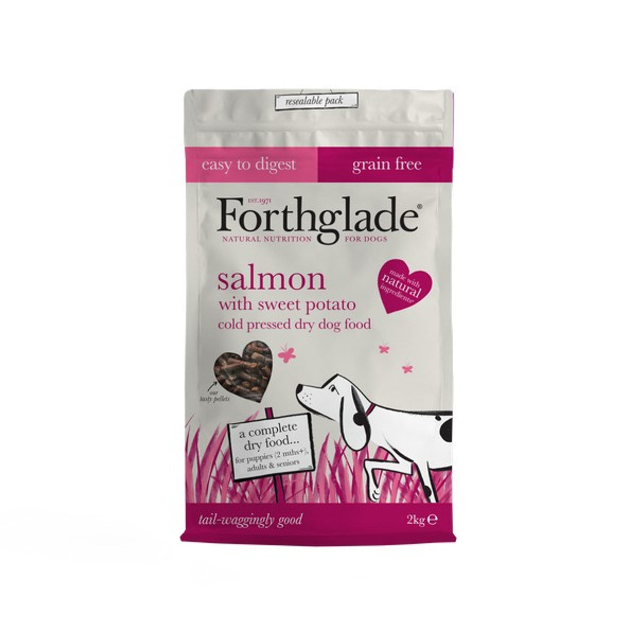 Forthglade Salmon Grain Free Cold Pressed Natural Dry Dog Food