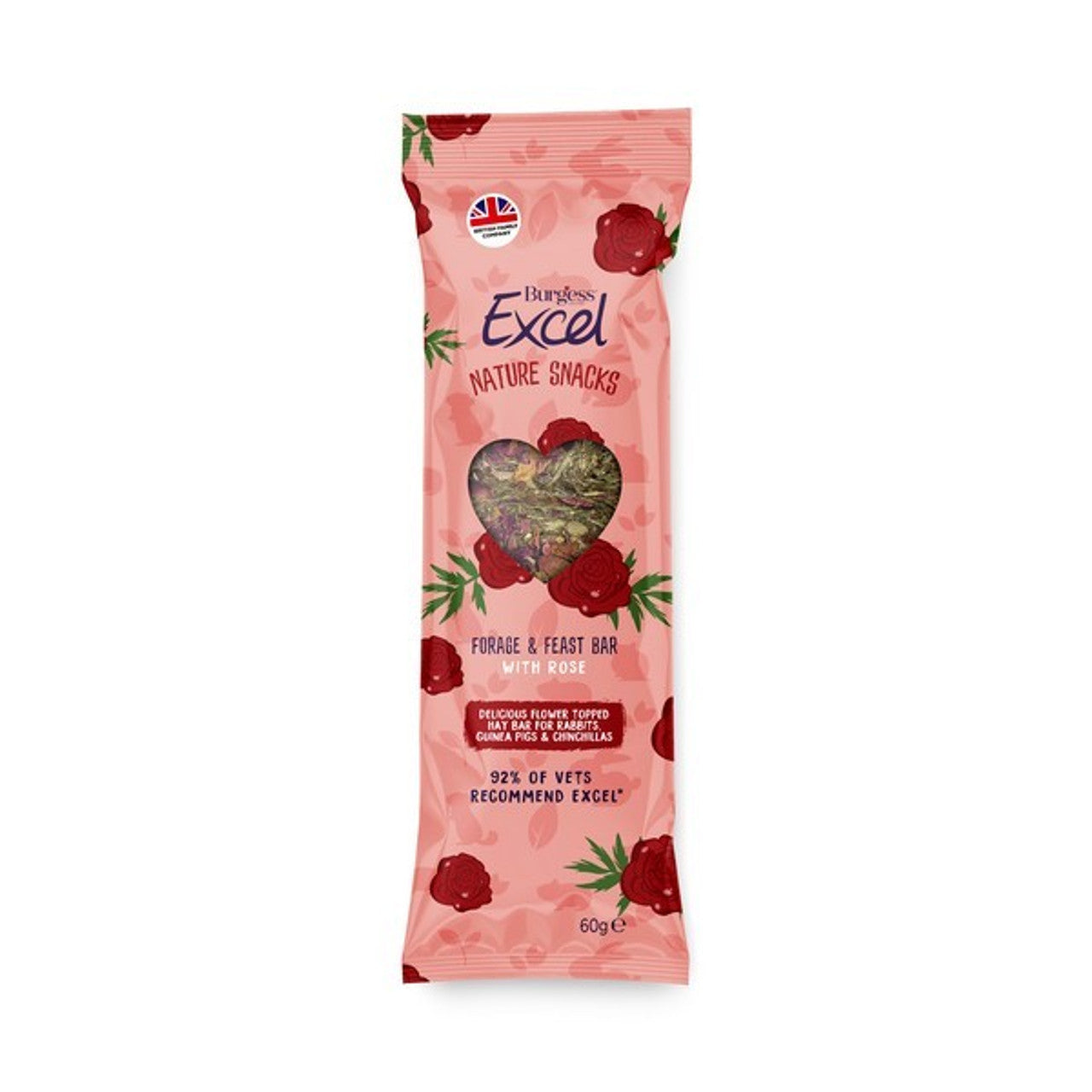 Excel Forage & Feast Hay Bar with Rose