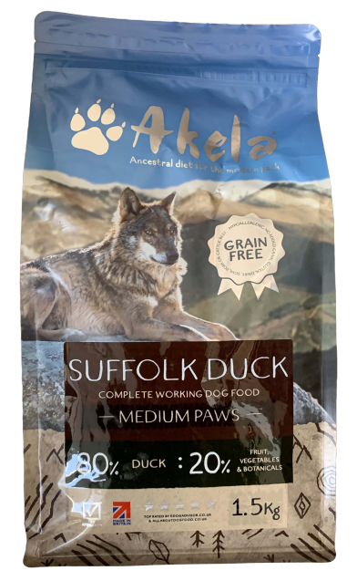 Akela 80:20 Suffolk Duck Complete Working Dog Food