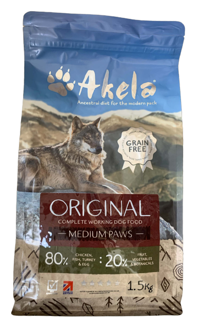 Akela 80:20 Original Complete Working Dog Food - Medium Paws