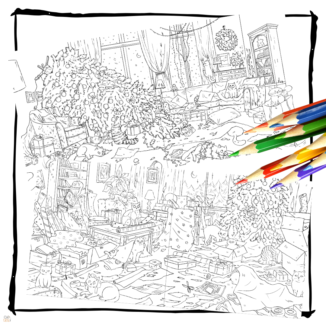 Oh Erik! - Oh Erik – Feline Festive Fun Colouring