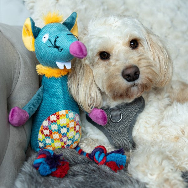 Animal Instincts Teal Tails Tim Mouse Plush