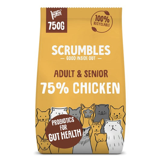 Scrumbles Dry Cat Food Adult Chicken