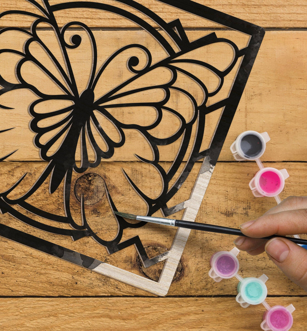 Splat Planet - Wooden Butterfly Art Craft Kit