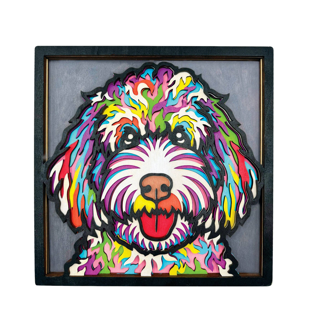 Splat Planet - Wooden Doodle Dog Art Craft Kit