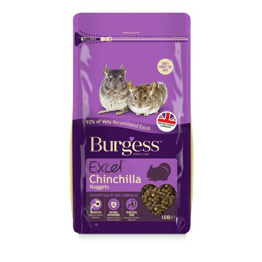 Burgess Excel Chinchilla Nuggets 1.5kg