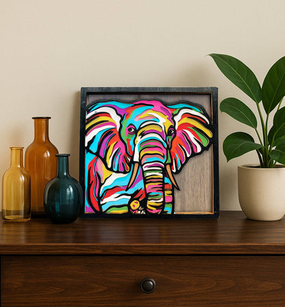 Splat Planet - Wooden Elephant Art Craft Kit