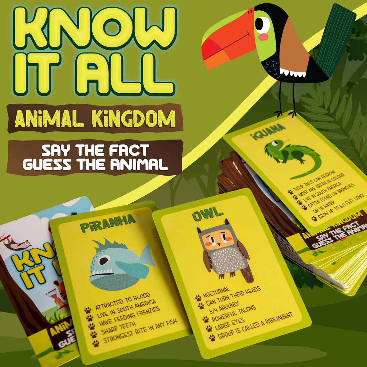 Know It All! Animals Educational Card Game - Kids Games