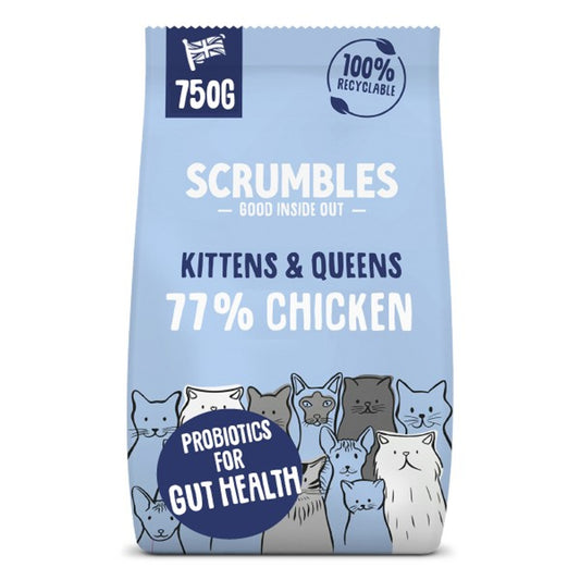 Scrumbles Dry Cat Food Kittens & Queens