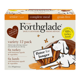 Forthglade senior variety pack with turkey, lamb & vegetables 12x395g