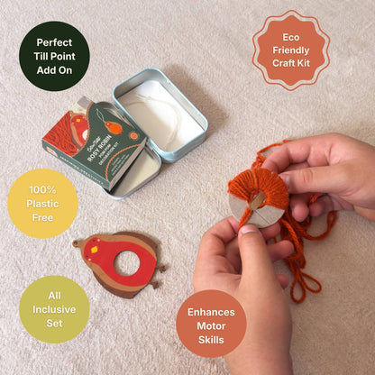 Make Your Own Pom Pom Robin Decoration Kit