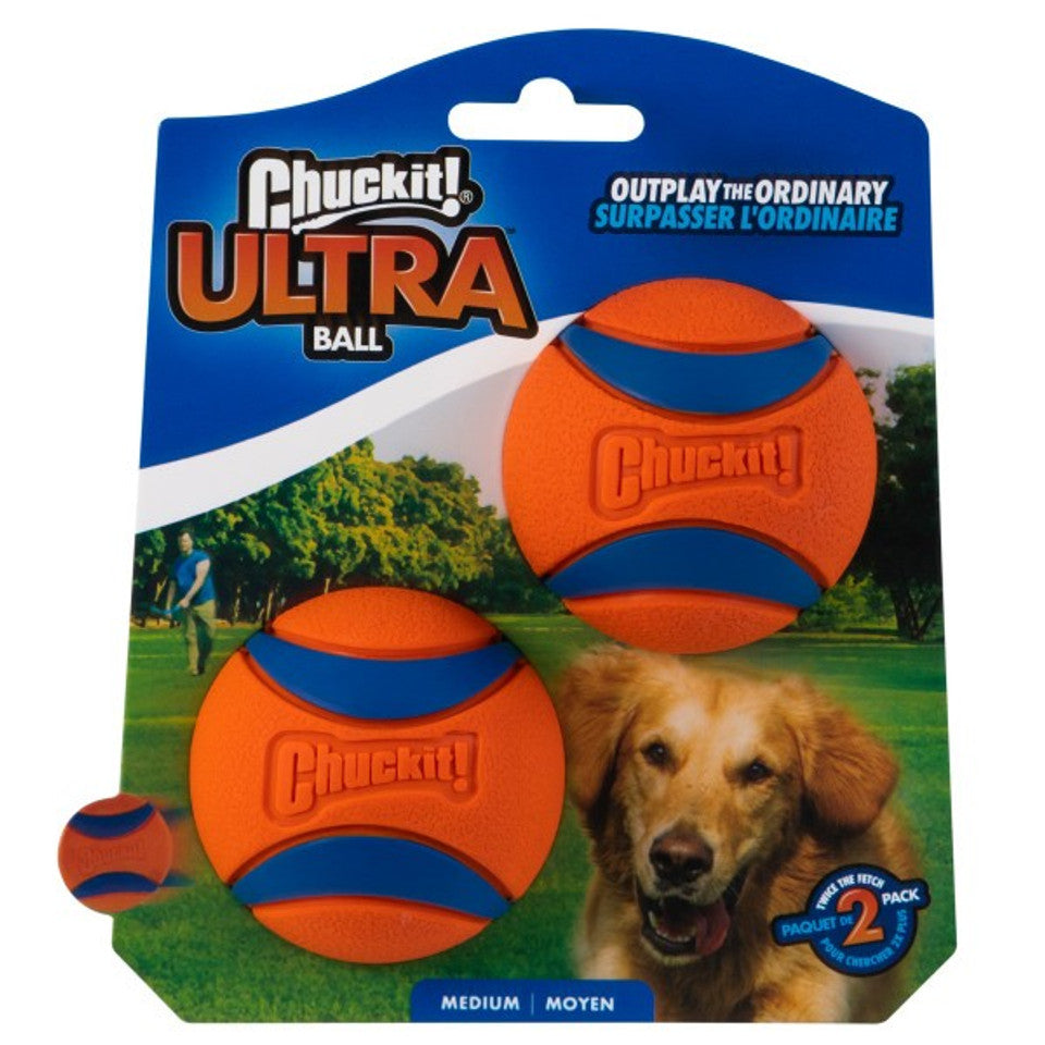 Chuckit! Ultra Ball 2 Pack Medium 6.5cm