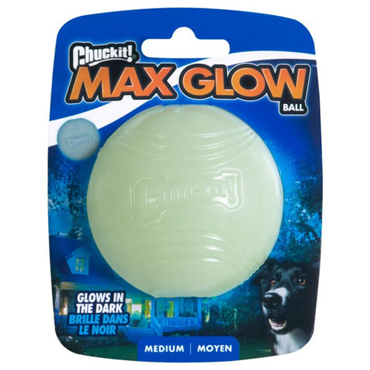 Chuckit! Max Glow Ball 1 Pack Medium 6.5cm