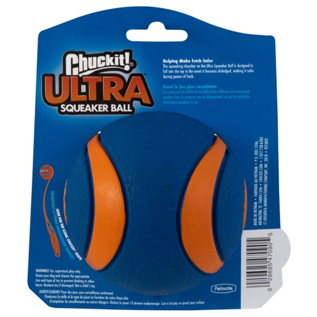 Chuckit! Ultra Squeaker Ball 1 Pack Medium 6.5cm
