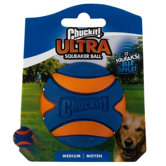 Chuckit! Ultra Squeaker Ball 1 Pack Medium 6.5cm