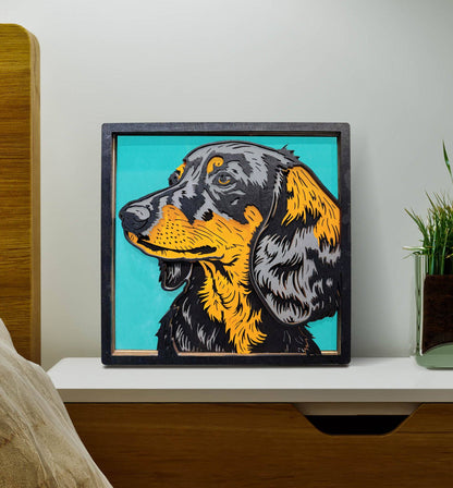 Splat Planet - Wooden Sausage Dog Art Craft Kit