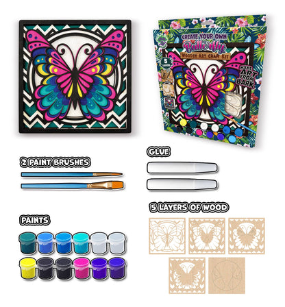 Splat Planet - Wooden Butterfly Art Craft Kit