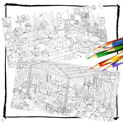Oh Erik! - Oh Erik – Chaotic Catitude Colouring