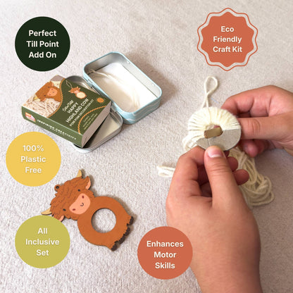 Make Your Own Pom Pom Highland Cow Decoration Kit
