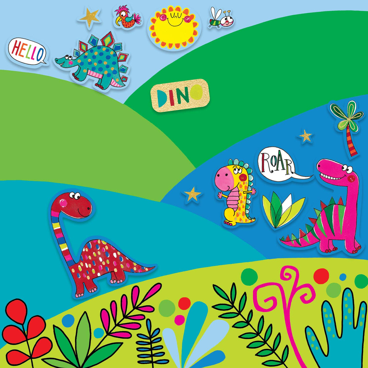 Rachel Ellen Designs - Sticker Scene Books - Dinosaur
