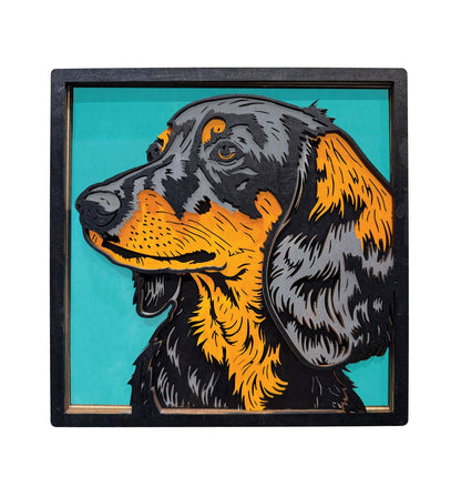 Splat Planet - Wooden Sausage Dog Art Craft Kit
