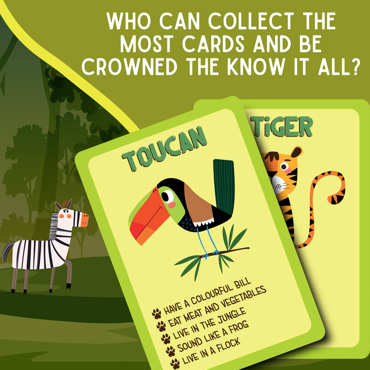 Know It All! Animals Educational Card Game - Kids Games