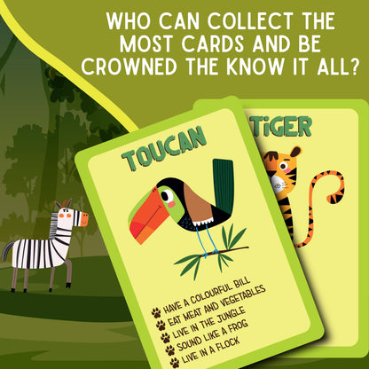 Know It All! Animals Educational Card Game - Kids Games