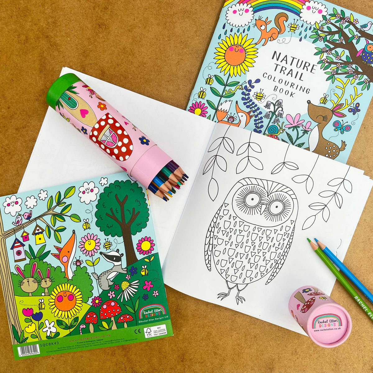 Rachel Ellen Designs - Nature Trail Colouring Book