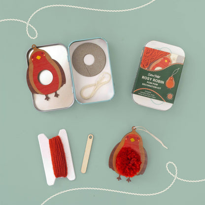 Make Your Own Pom Pom Robin Decoration Kit