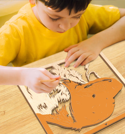 Splat Planet - Wooden Sausage Dog Art Craft Kit
