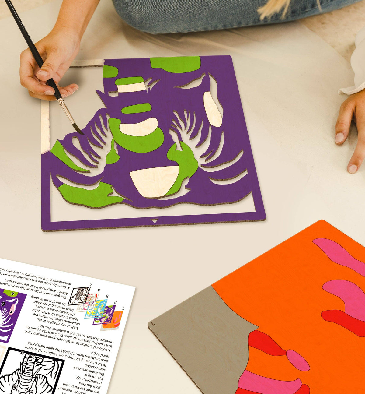 Splat Planet - Wooden Elephant Art Craft Kit