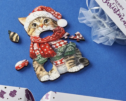 Wentworth Puzzles - Festive Feline Cracker