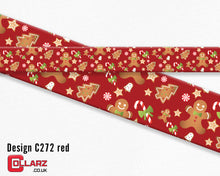 BioThane® Dog Collar - Gingerbread Christmas UV print