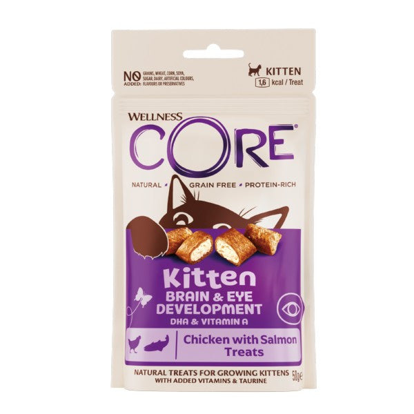 Wellness CORE Cat Treats Kitten Chicken with Salmon 50g