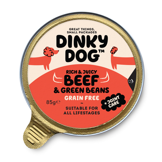 Dinky Dog Beef & Green Beans 85g