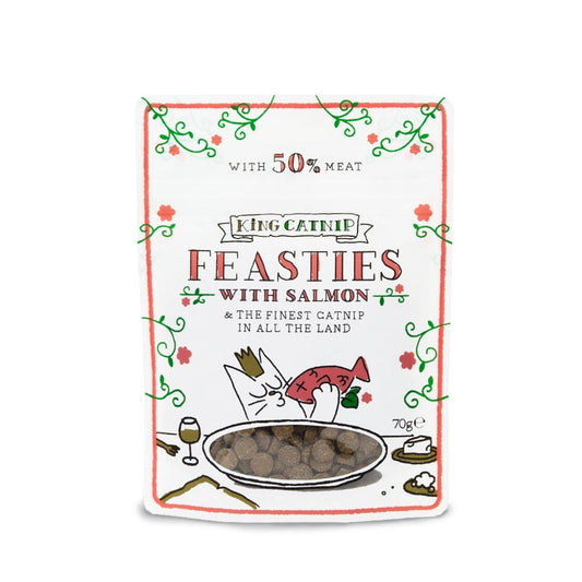 King Catnip Feasties with Salmon 70g