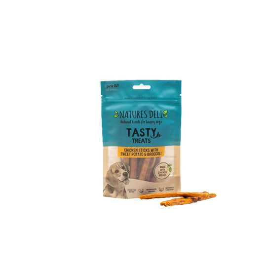 Natures Deli Chicken, Sweet Potato And Broccoli Sticks 100g