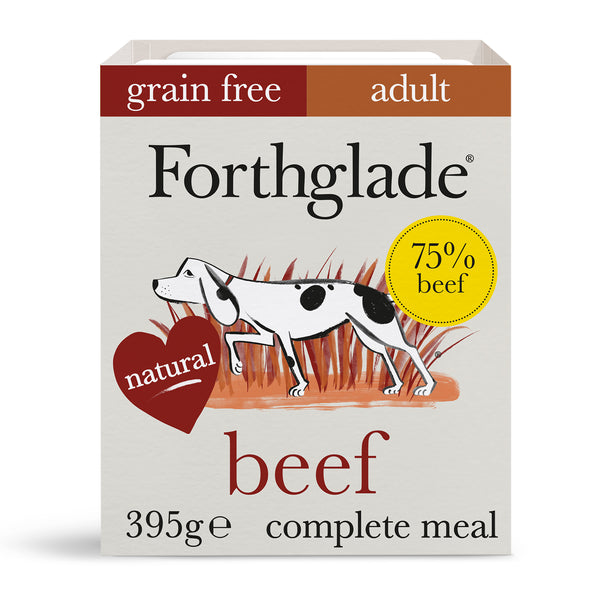Forthglade Beef with sweet potato & vegetables natural wet dog food (395g)