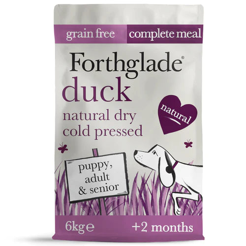 2kg Duck Grain Free Cold Pressed Dry Dog Food - Forthglade