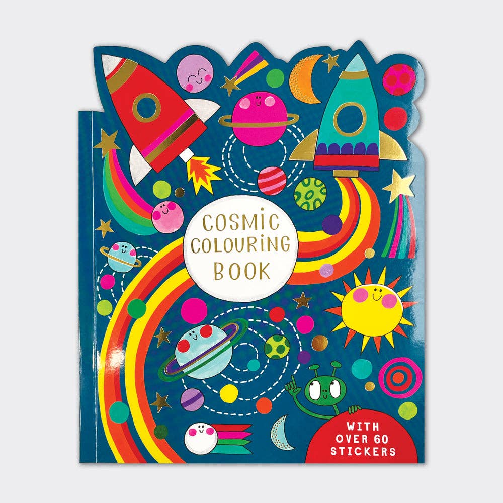 Rachel Ellen Designs - Cosmic Die-Cut Colouring Book With Stickers