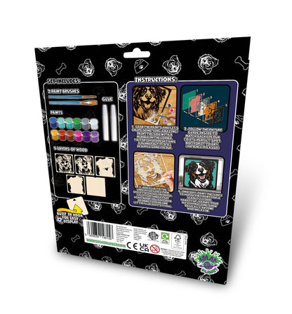 Splat Planet - Wooden Dog Art Craft Kit