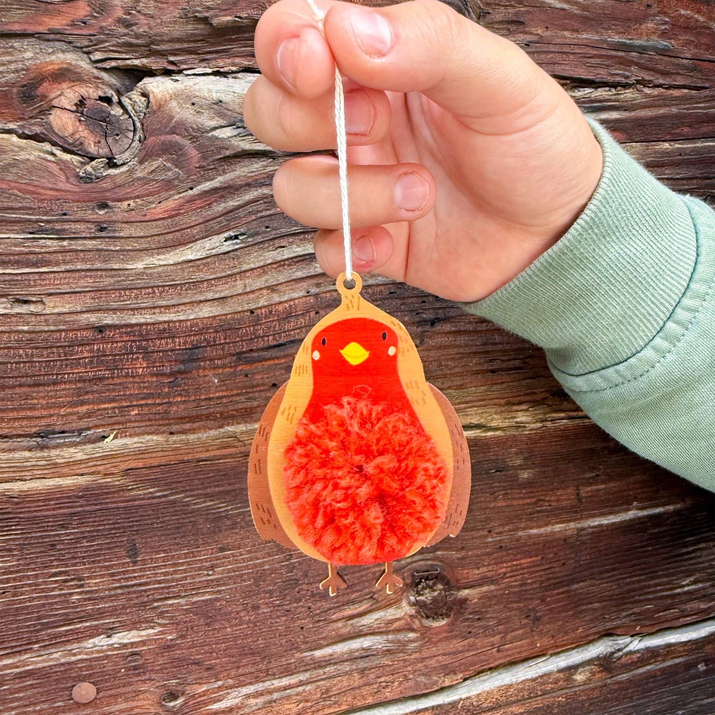 Make Your Own Pom Pom Robin Decoration Kit