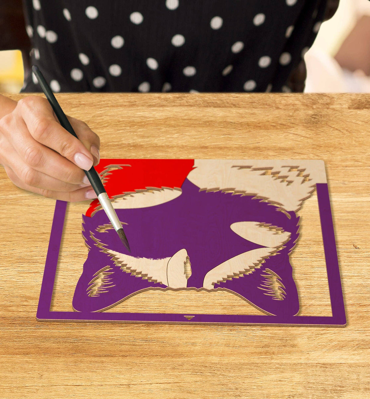 Splat Planet - Wooden Cat Art Craft Kit