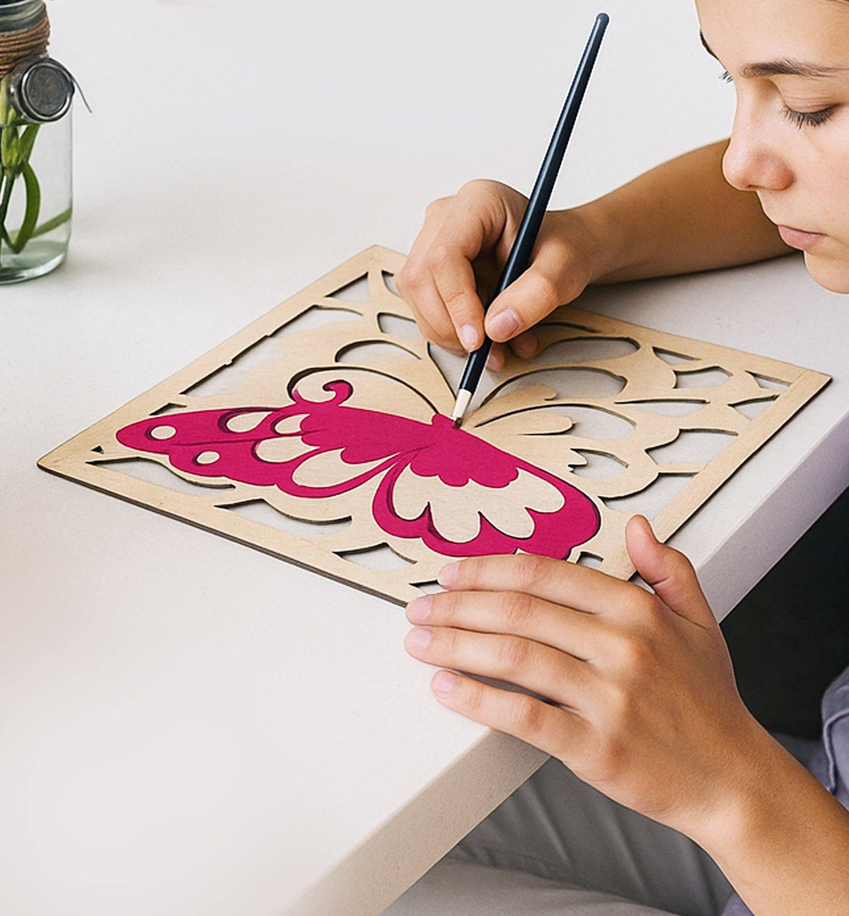 Splat Planet - Wooden Butterfly Art Craft Kit