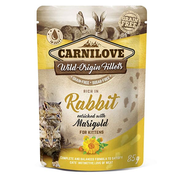 Carnilove Kitten Wet Rabbit With Marigold