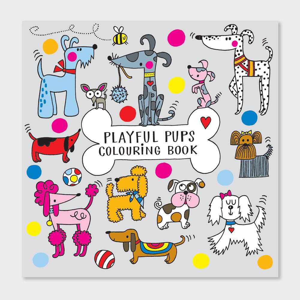 Rachel Ellen Designs - Playful Pups Colouring Book